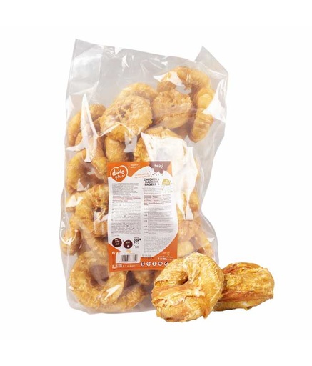 [LR12648] Duvo+ Meat! Chicken & Rawhide Bagels Small 6-8cm - 2.5kg[Weight - 2.5kg]