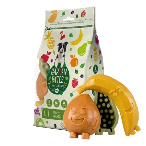 [LR12712] Duvo+ Garden Bites Fruity Friends 12,5cm - 3pcs Mixed Colors [270g]
