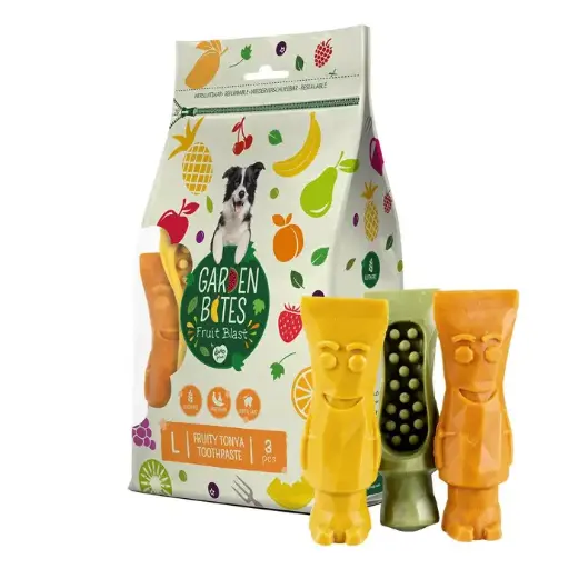 [LR12714] Duvo+ Garden Bites Fruity Tonya Toothpaste 13,5cm - 3pcs Mixed Colors [270g]
