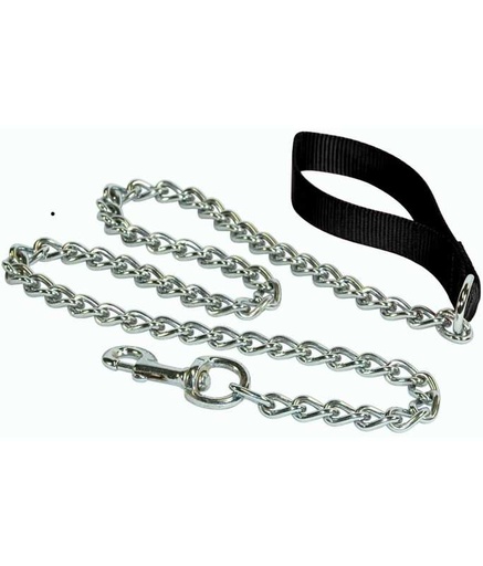 [LR12910] Duvo+ Lead Chain Padded Handle 100cm - 4mm[Color - Black]
