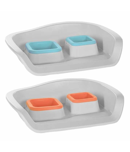 [LR12959] Duvo+ Dinner Set Twice & Nice 300+400ml - 48x38x12cm Mixed Colors