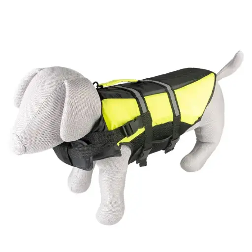 [LR13210] Duvo+ Dog Life Jacket Hi Vis Marine XS - 30cm- max.13kg Black/Yellow[Size - XS]