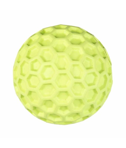 [LR13712] Duvo+ Rubber Hexagon Ball Dispenser Dog Toy 7,5x7,5x7,5cm,Green