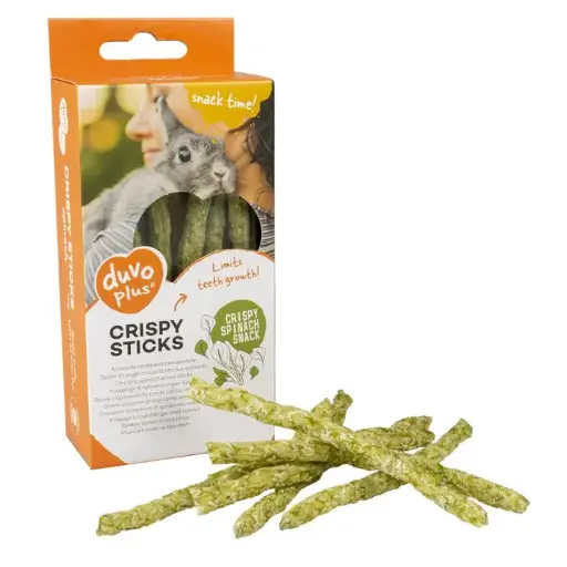 [LR13867] Duvo+ Crispy Chew Sticks Spinach Green 50g