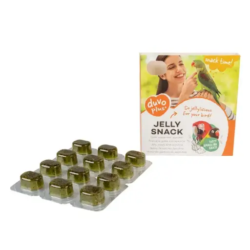 [LR14381] Duvo+ Birds Jelly Snack Spirulina 12pcs x 5g