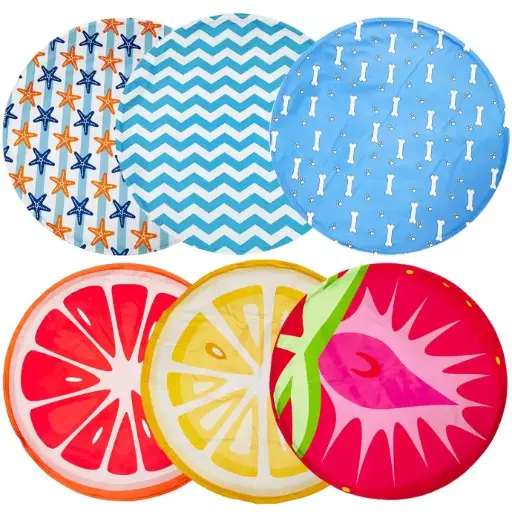 [LR14452] Duvo+ Cooling Mat Round 60x60x0.8cm, Mixed Color & Pattern