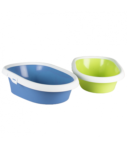 [LR14462] Duvo+ Litter Tray Excalibur with Rim 58x39x17cm, Mixed Colors