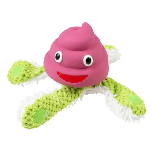 [LR14524] Duvo+ Plush & Latex Octopus Purple/Green, 22x22x12cm