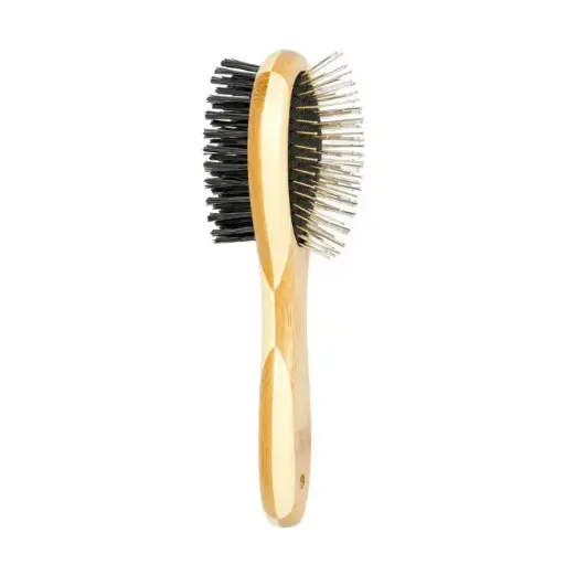 [LR158008] Duvo Bamboo 2 - in - 1 Grooming Brush[Size - S]