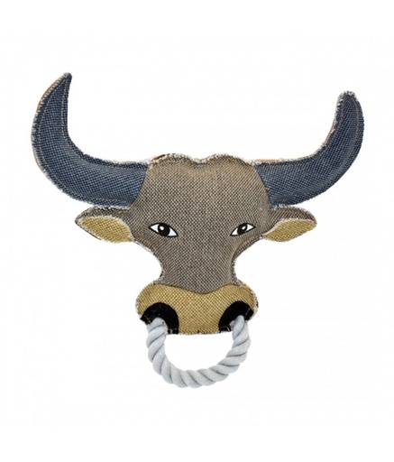 [LR171307] Duvo Canvas bull Dog Toy 26 x 27cm[Dimension - 26 x 27cm]