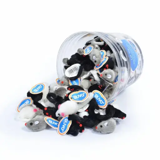 [LR1717059] Duvo Plush Mice - Cat Toy (120pcs in one pack)