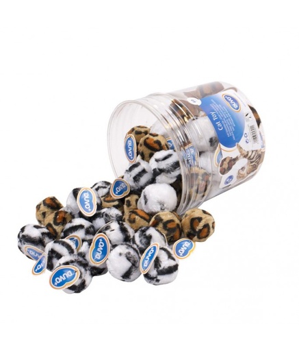 [LR1717101] Duvo Plush Safari Ball Mix - 60pcs - 1 Tube