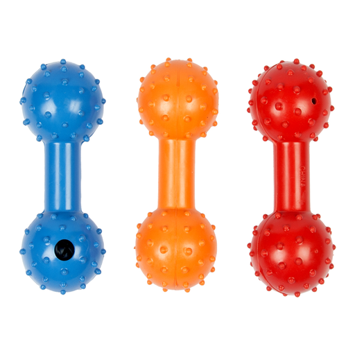 [LR400028] Duvo+ Rubber Dumbell Mix Mixed Colors - 11cm