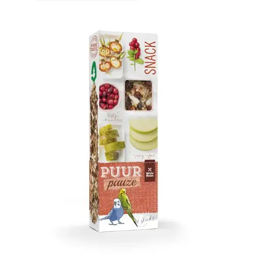 [LR654926-DIS] Witte Molen Puur Pauze Sticks with Apple & Rosehip for Budgie  60g[Weight - 60g]