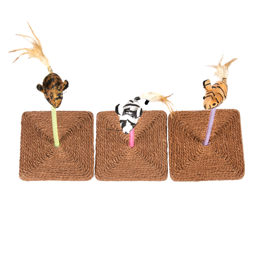 [LR9-52371] Duvo Mouse on pedestal - Cat Toy