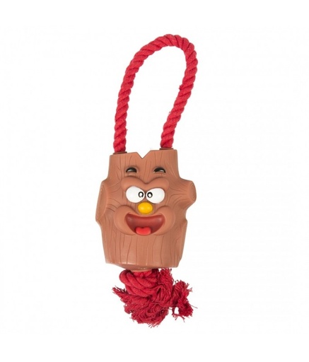 [LR9-62954] Duvo Vinyl Toy Tree Trunk Red/Purple 30 x 10cm[Dimension - 30 x 10cm]