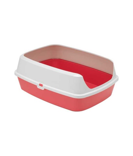 [MOD-AA50-0371-00] Moderna Maryloo With Rim Litter Tray-Large L 50.2 x W 38.4 x H 16.1 cm - (Recycled)[Color - Maroon]