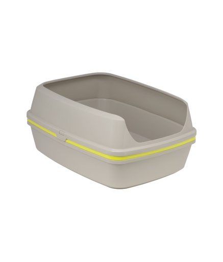 [MOD-AA70-0330-00] Moderna Lift to Sift -Open Cat Litter Box (Grey+Lemon)[Size - L]