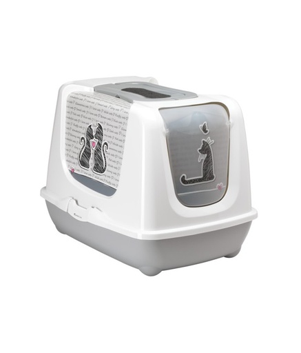[MOD-BJ60-0026-CL] Moderna Trendy Cat-Litter box[Color - Grey, Size - L]