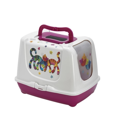 [MOD-BJ60-0328-FF] Moderna Trendy Cat-Litter box[Color - Pink, Size - L]