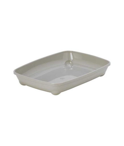 [MOD-C120-0330-00] Moderna Arist-O-Tray-Cat Litter Tray 36.7 x 27.1 x 6.2 cm [Color - Grey, Size - S]