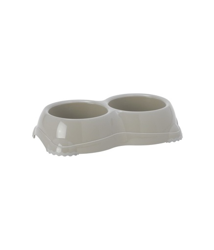 [MOD-H106-0330-00] Moderna Double Smarty Bowl 26.1 x 14.4 x 5.7 cm-2x330ml-Grey