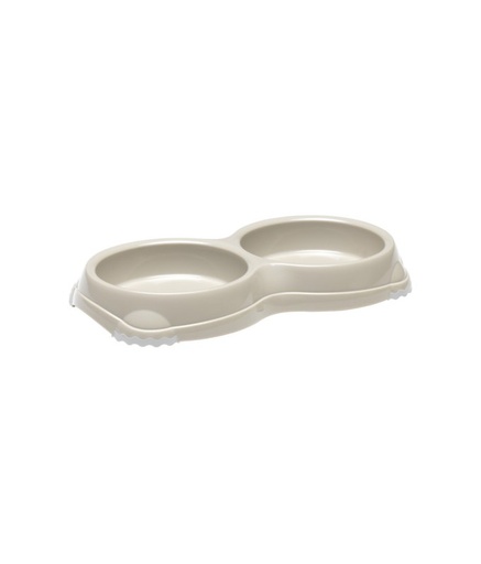 [MOD-H109-0330-00] Moderna Double Smarty Bowl26.5 x 13.5 x 3.4 cm-2x200ml-Grey