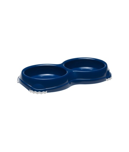 [MOD-H109-0331-00] Moderna Double Smarty Bowl 26.5 x 13.5 x 3.4 cm-2x200ml-Blue