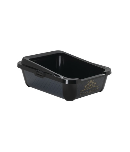 [MOD-K162-0015-AA] Moderna Hercules Litter Tray + Rim-50.9 x 39.2 x 19.2 cm-Black