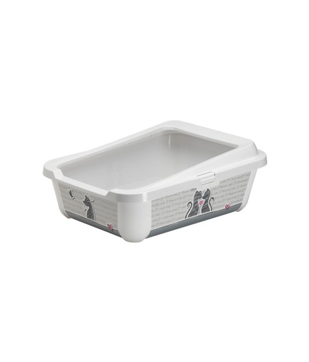 [MOD-K162-0027-CL] Moderna Hercules Litter Tray + Rim-50.9 x 39.2 x 19.2 cm-Grey