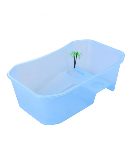 [NX-11 XL Blue] Nomoypet Open Turtle Tank with Lid (NX-11) - 74x43x23cm [Color - Blue]