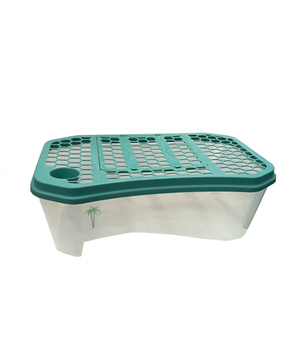 [NX-11 XL White] Nomoypet Open Turtle Tank with Lid (NX-11) - 74x43x23cm [Color - White]