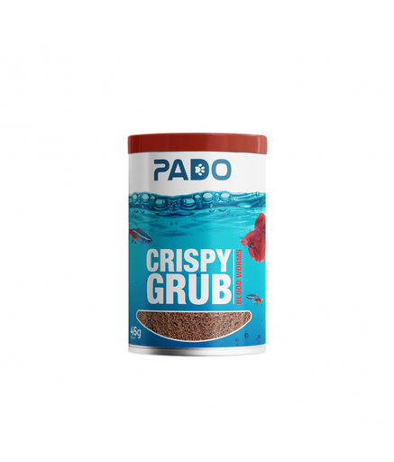 [PD-84902] Pado Crispy Grub Blood Worms Fish Food 45g (500ml)[Weight - 45g]