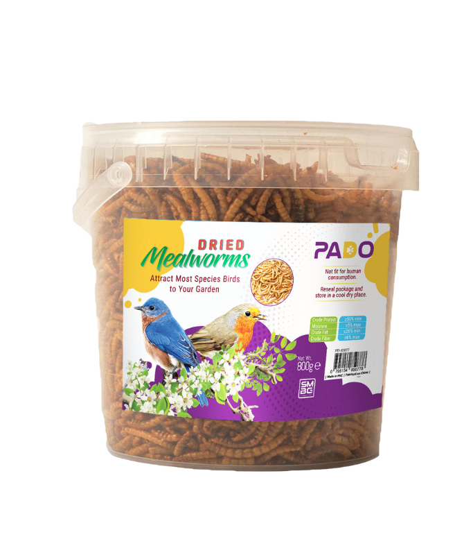 Pado Dried Mealworms [Weight - 800g] | SMBG B2B Website
