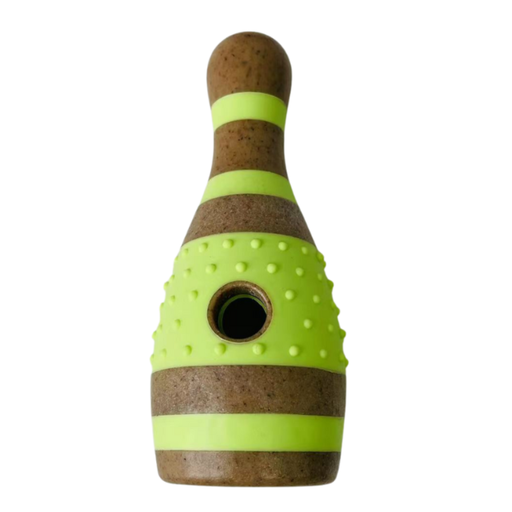 [PD-85314] Pado Skittle Nylon and Wood TPR Dog Treat Toy 15.2x6.2x6.2 cm