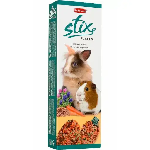 [PP00162] Padovan  Stix Flakes Coniglietti For Rabbit-100gm