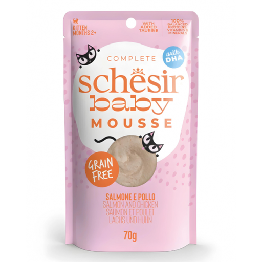 [SCINV21239104] Schesir Baby Mousse Kitten - Salmon And Chicken 70g (Min Order- 12 Pouch)