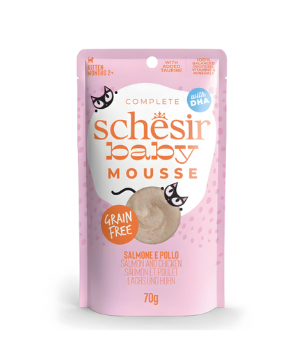 [SCINV21239104] Schesir Baby Mousse Kitten - Salmon And Chicken 70g (Min Order- 12 Pouch)