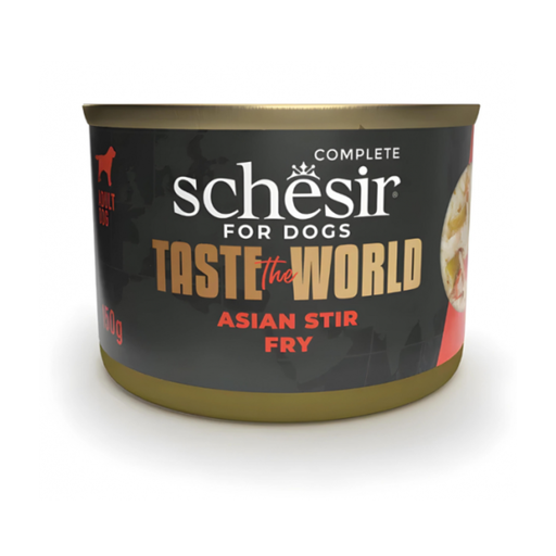 [SCINV22115303] Schesir Taste The World Dog Wholefood - Asian Stir Fry 150g (Min Order- 8 Cans)
