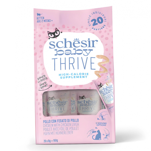 [SCINV25200104] Schesir Baby Thrive Mousse Kitten - Chicken 160g (20x8g)