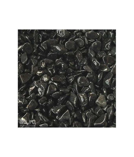 [XF20106C] Natural Color Stone Soil XF20106C Gravel Semi-Rolled. Black (4-6mm) 10 kg