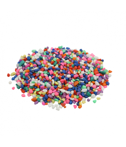 [XF20612C] Natural Color Aquarium Multi-Colored Stone, 3-5mm (10kg/Bag)