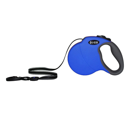 [DRL13-02S] Doco All Day Adventure Retractable Leash[Color - Blue, Size - S]