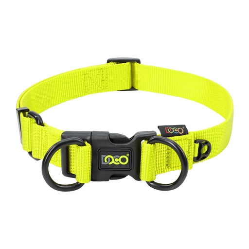 [DCS005-10L] DOCO Double D (DD) - Ring Nylon Collar (DCS005)[Color - Green, Size - L]