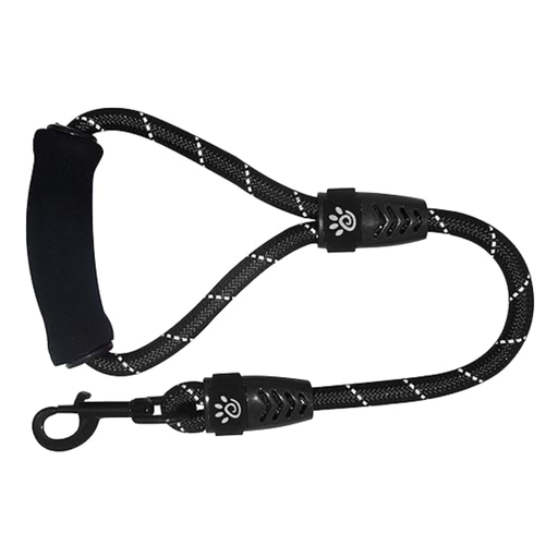 [DCROPE2020-01L] DOCO® 20" Rope Leash W/ ErgoCurve Foam Handle Ver.2 (DCROPE2020)[Color - Black, Size - L]