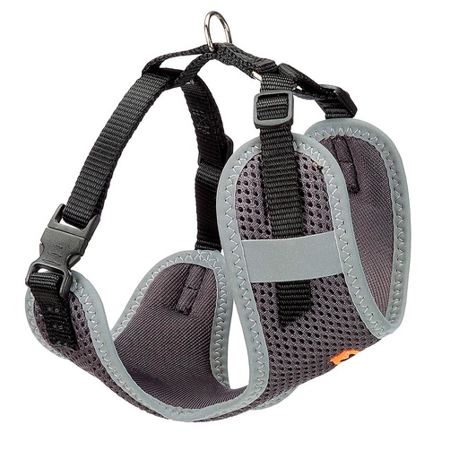 [75468617] Ferplast Nikita PM Technical Harness In Breathable Nylon[Color - Black, Dimension - 19-26 x 28-40cm x 10mm, Size - XS]