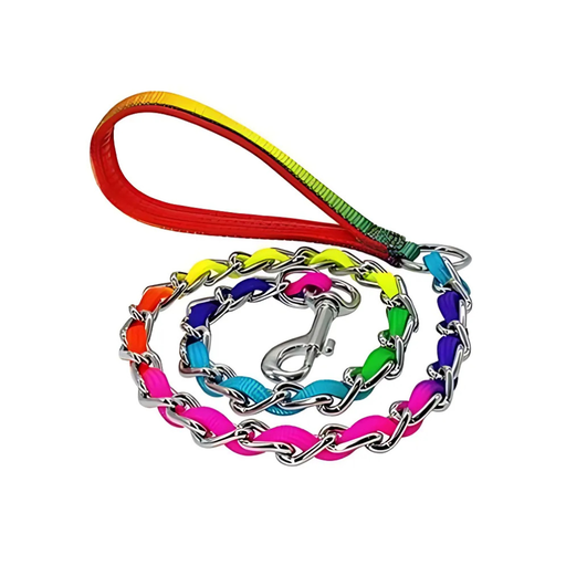 [17121927] Golden Panda Chain Rainbow Leash[Length - 2.5mm x 110cm]