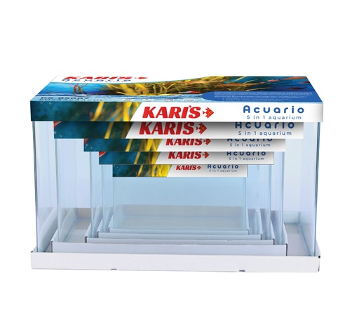 [KS-85098] Karis 5 in 1 Aquarium Super White [Crystal Clear]