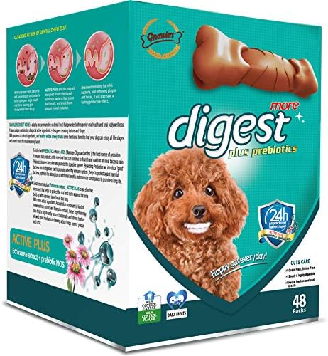 [GN09435] Gnawlers 3"Digest Plus Prebiotics For Dogs-48pcsx15g Display Box [Box Code:09459]-(MOQ:48pcs)