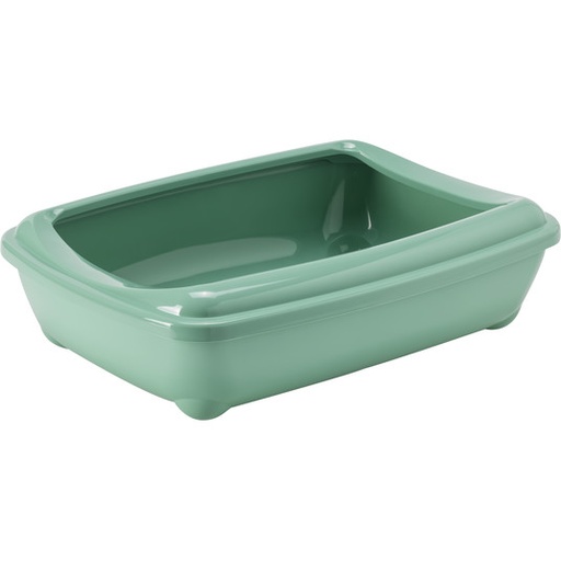 [MOD-C132-0378-0041] Moderna Arist-O-Tray-Cat Litter Tray 43 x 30.9 x 12.3 cm (With Rim, Size - M)-Green